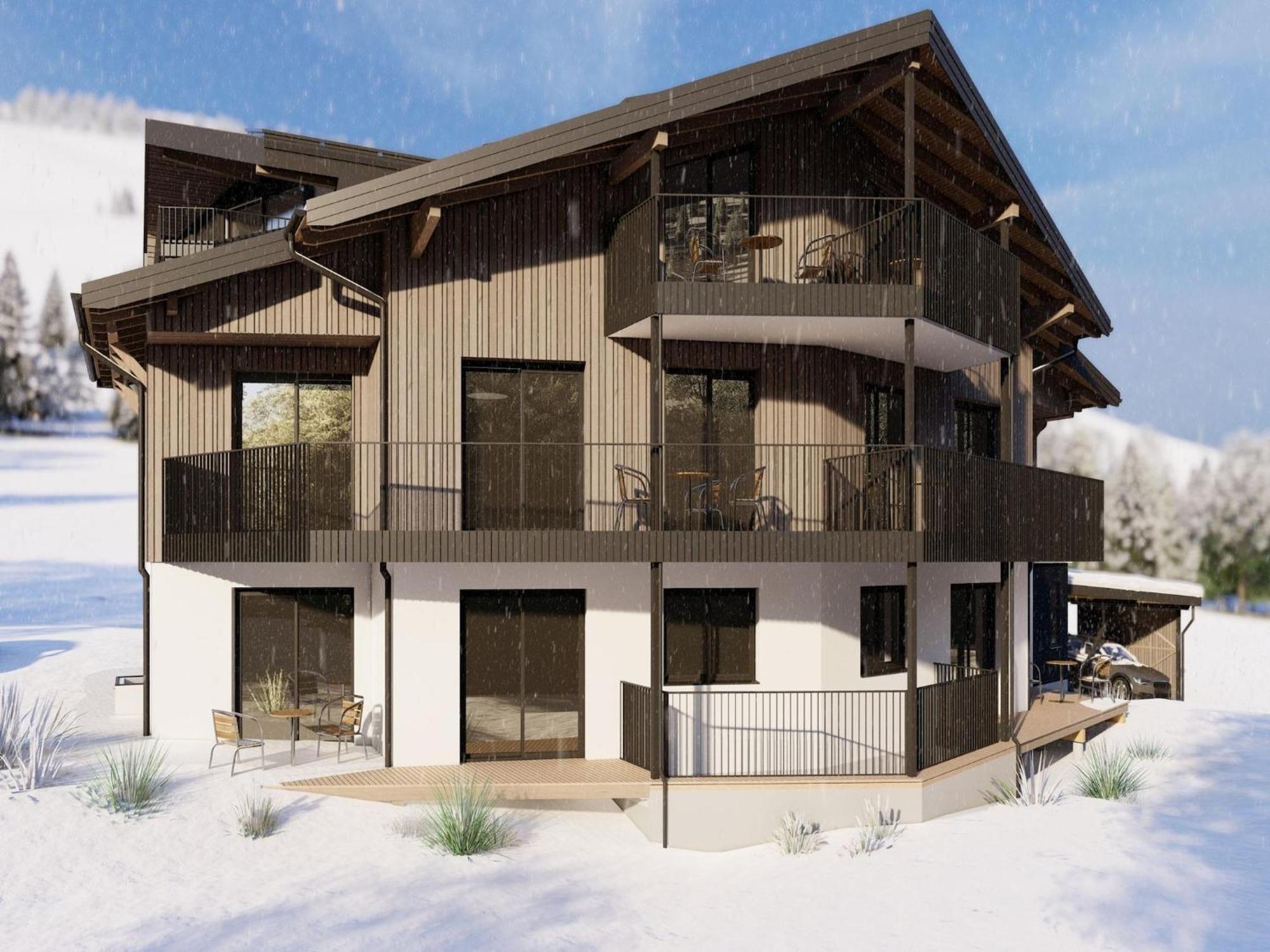 Bergzeit Flat Saalbach Directly On The Ski Piste Exteriör bild